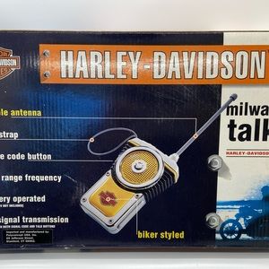 New in box Harley, Davison, kids, Milwaukee walkie-talkies.
